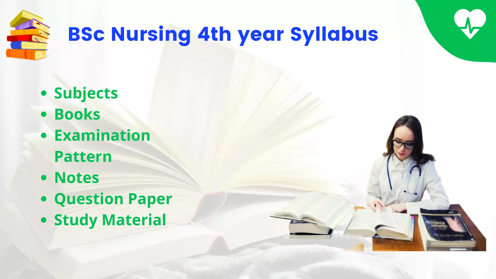 a girl studying the text is bsc nursing 4th year syllabus